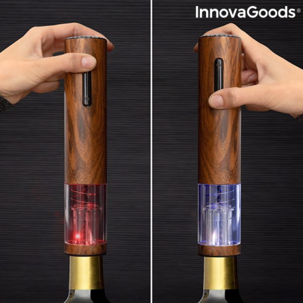 Nabíjacia automatická vývrtka drevený efekt. Corkout InnovaGoods
