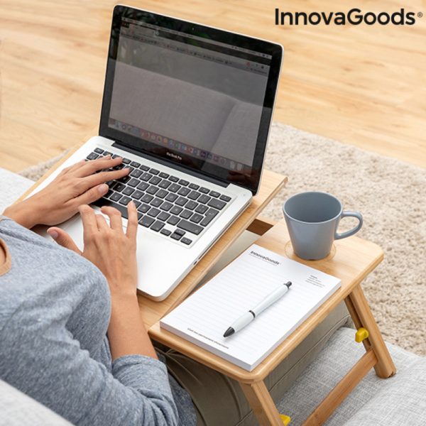 Pomocný skladací bambusový stolík Lapwood InnovaGoods