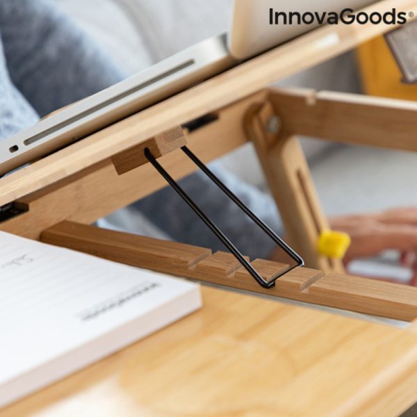 Pomocný skladací bambusový stolík Lapwood InnovaGoods