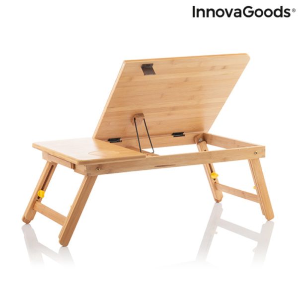 Pomocný skladací bambusový stolík Lapwood InnovaGoods