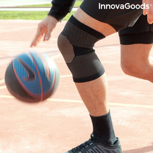 Spevňujúca ortéza na koleno s medenými výstužami a bambusovým uhlím Kneecare InnovaGoods