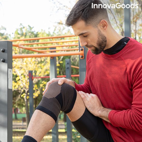 Spevňujúca ortéza na koleno s medenými výstužami a bambusovým uhlím Kneecare InnovaGoods