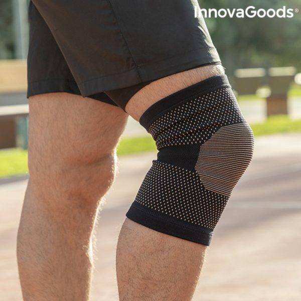 Spevňujúca ortéza na koleno s medenými výstužami a bambusovým uhlím Kneecare InnovaGoods