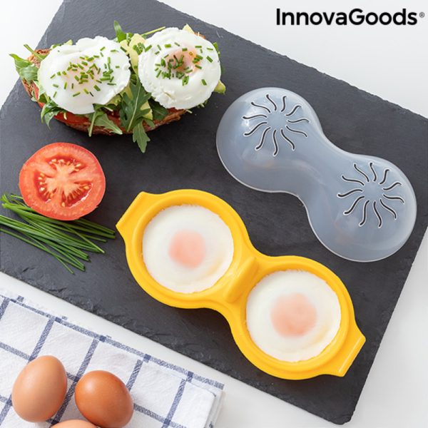 Dvojitá silikónová nádoba na varenie vajíčok Oovi InnovaGoods