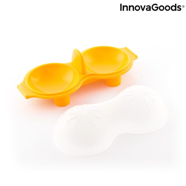 Dvojitá silikónová nádoba na varenie vajíčok Oovi InnovaGoods