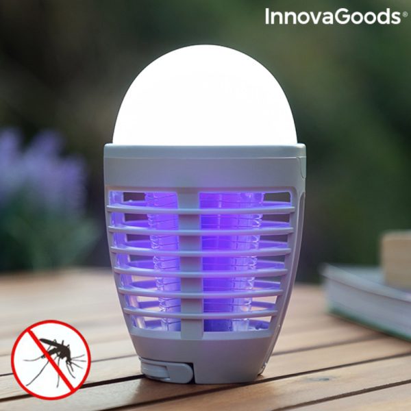 Nabíjacia lampa proti komárom s LED svetlom 2 v 1 Kl Bulb InnovaGoods