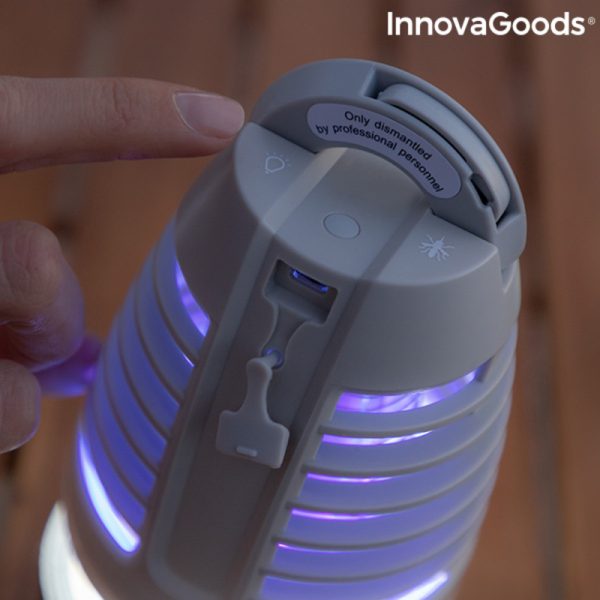Nabíjacia lampa proti komárom s LED svetlom 2 v 1 Kl Bulb InnovaGoods
