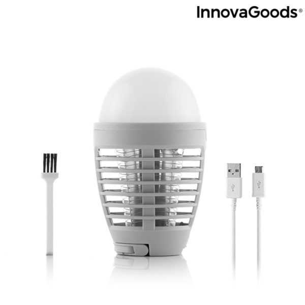 Nabíjacia lampa proti komárom s LED svetlom 2 v 1 Kl Bulb InnovaGoods