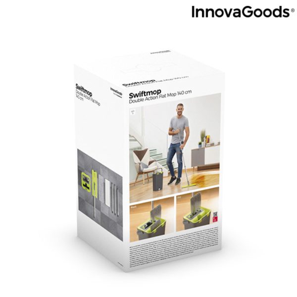 Čistiaci mop s vedrom na dvojitý úkon Swiftmop InnovaGoods
