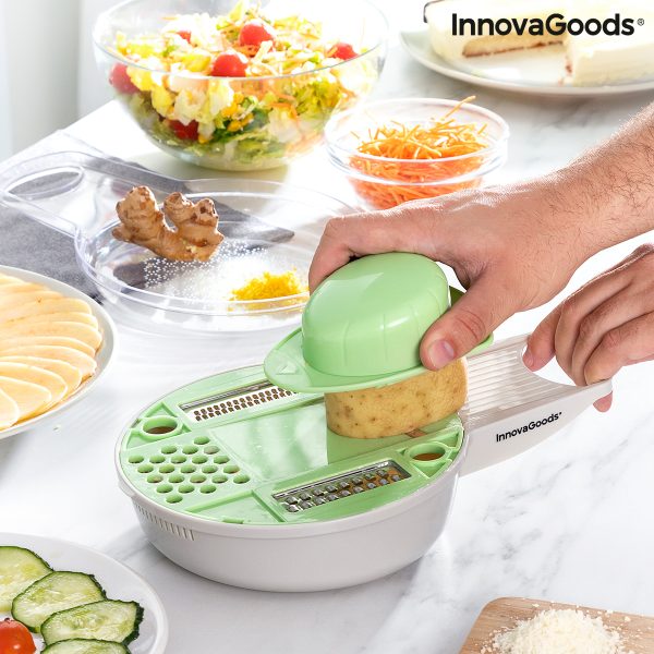 Multifunkčné strúhadlo - krájač 6 v 1 s príslušenstvom a receptami Gradder InnovaGoods