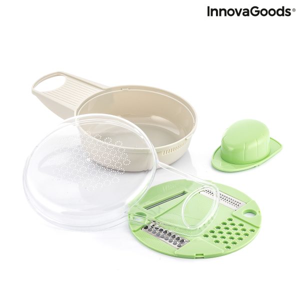 Multifunkčné strúhadlo - krájač 6 v 1 s príslušenstvom a receptami Gradder InnovaGoods