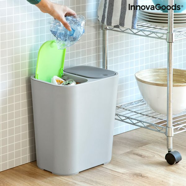 Dvojitý odpadkový kôš na triedený odpad Bincle InnovaGoods