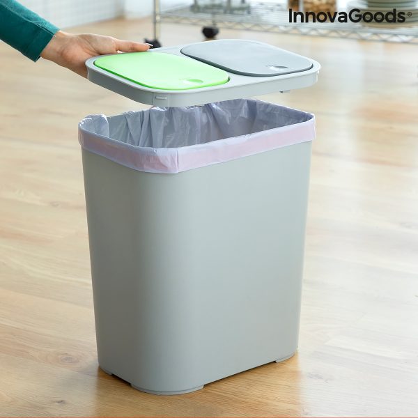 Dvojitý odpadkový kôš na triedený odpad Bincle InnovaGoods