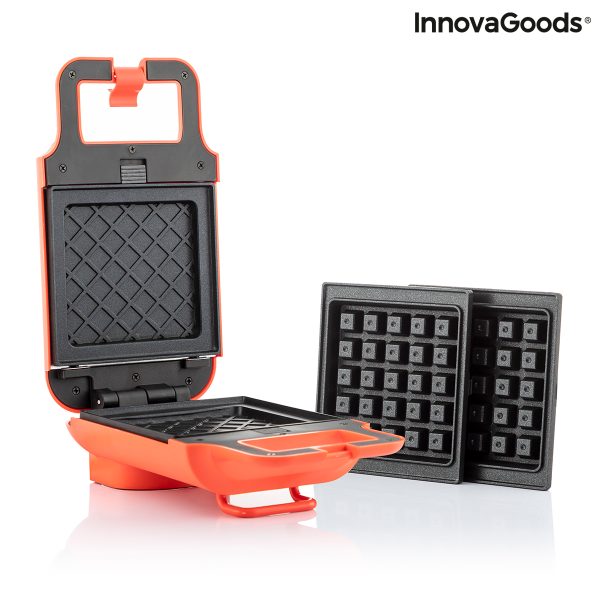 Vaflovač a sendvičovač 2 v 1 s receptami Wafflicher InnovaGoods