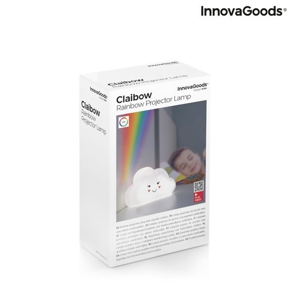 Lampa s projektorom dúhy a nálepkami Claibow InnovaGoods