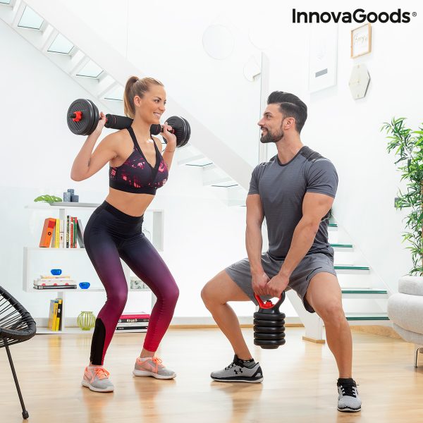 Sada nastaviteľných činiek (závaží) 6 v 1 s návodom na cvičenie Sixfit InnovaGoods