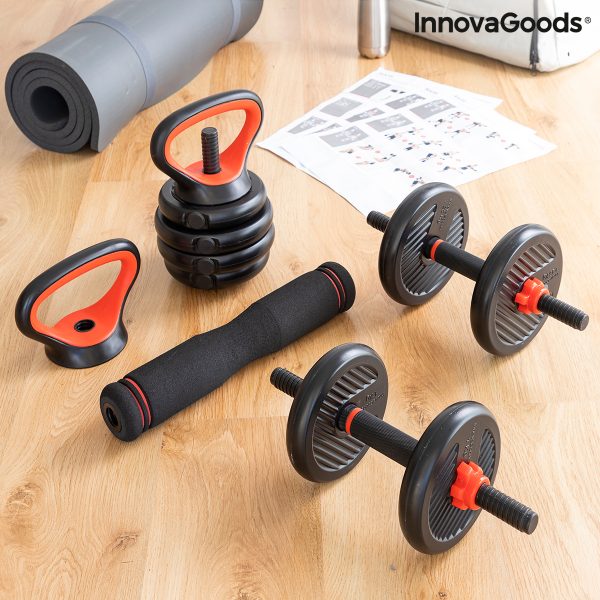 Sada nastaviteľných činiek (závaží) 6 v 1 s návodom na cvičenie Sixfit InnovaGoods