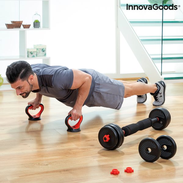 Sada nastaviteľných činiek (závaží) 6 v 1 s návodom na cvičenie Sixfit InnovaGoods