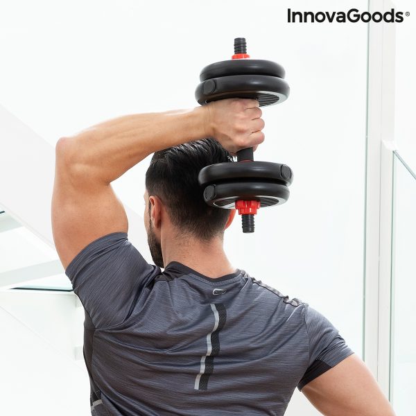 Sada nastaviteľných činiek (závaží) 6 v 1 s návodom na cvičenie Sixfit InnovaGoods