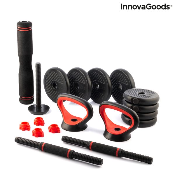 Sada nastaviteľných činiek (závaží) 6 v 1 s návodom na cvičenie Sixfit InnovaGoods
