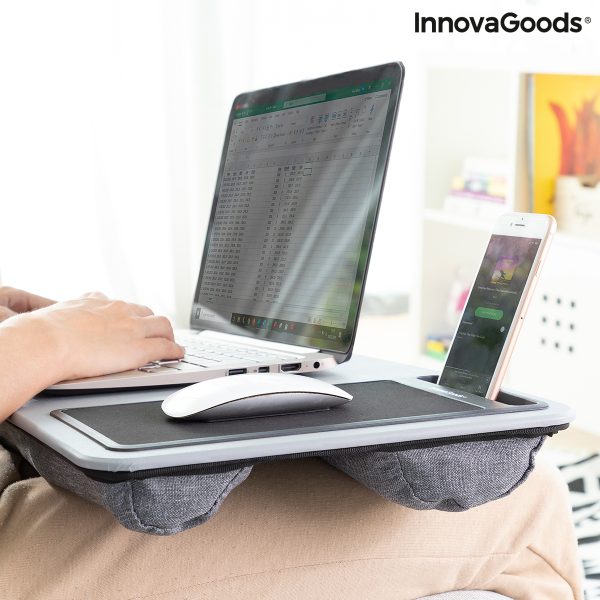 Prenosný stôl na počítač s XL vankúšom Deskion InnovaGoods