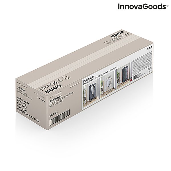 Prenosná elektrická sušička s 3 výškami Porthayer InnovaGoods 1000W