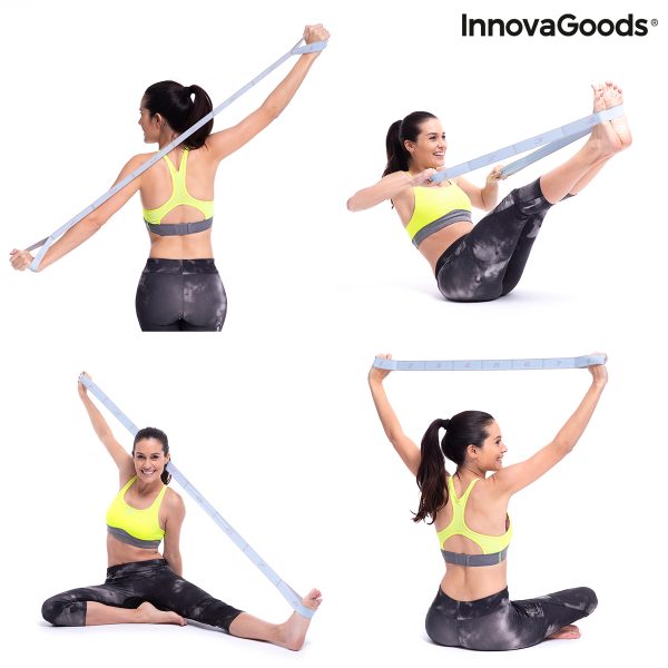 Elastický pás (fitness) na strečing s návodom na cvičenie Stort InnovaGoods