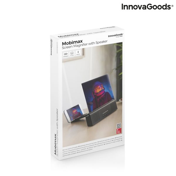 Zosilňovač obrazovky mobilného telefónu s reproduktorom Mobimax InnovaGoods
