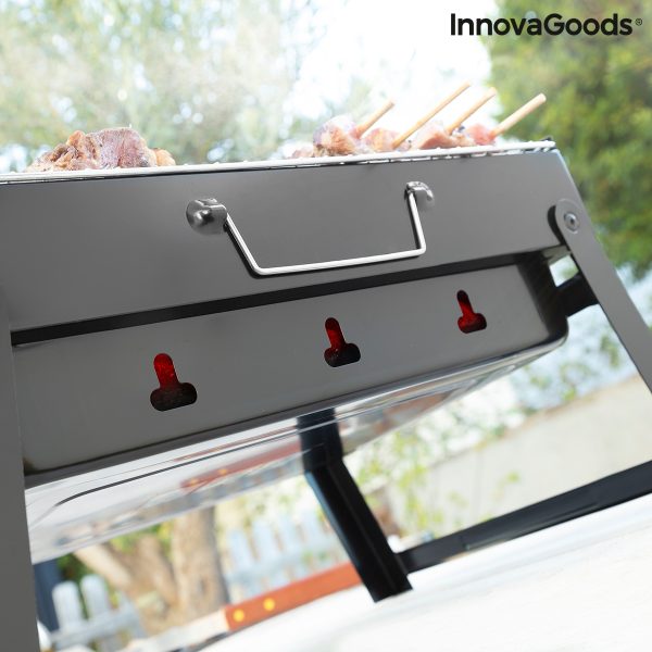 Prenosný skladací gril na drevené uhlie BearBQ InnovaGoods