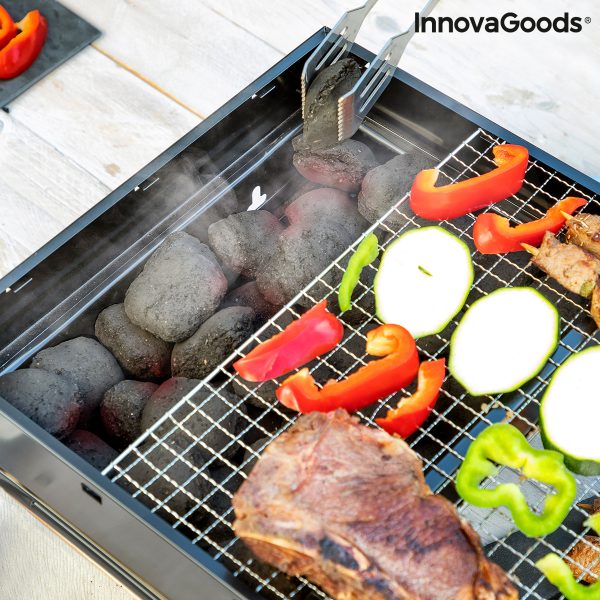 Prenosný skladací gril na drevené uhlie BearBQ InnovaGoods