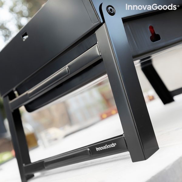 Prenosný skladací gril na drevené uhlie BearBQ InnovaGoods