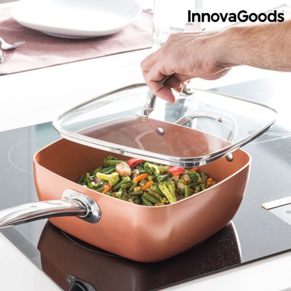 Univerzálny Set s Panvicou 5 v 1 Copper Coppans InnovaGoods 4 Kusy