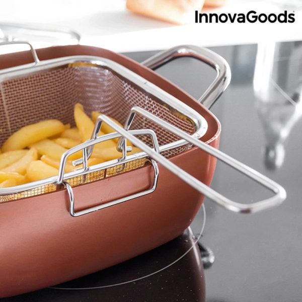 Univerzálny Set s Panvicou 5 v 1 Copper Coppans InnovaGoods 4 Kusy