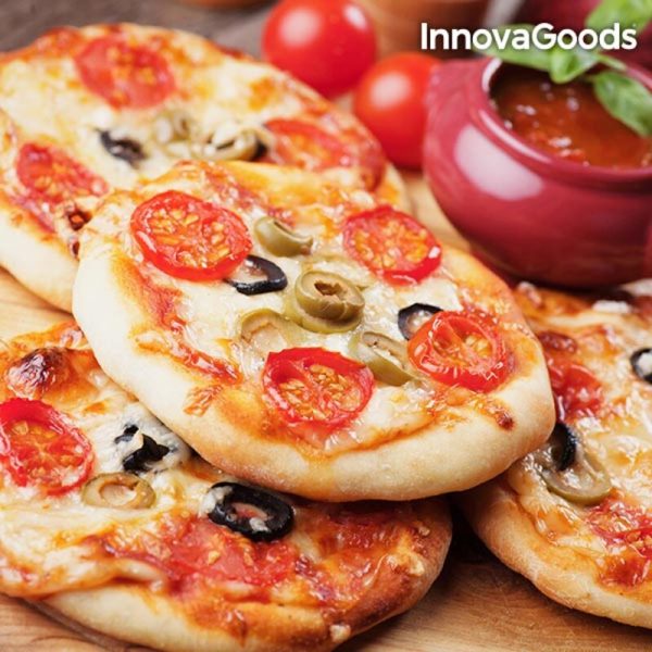 Elektrická Rúra na Mini Pizze s Knihou Receptov Presto! InnovaGoods 700W Červeno-čierna