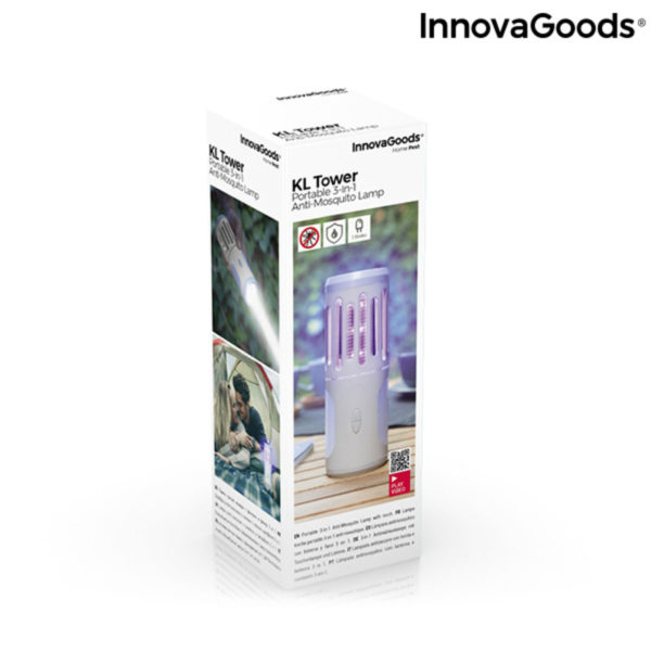 Lampa proti komárom Baterka a prenosný lampáš 3 v 1 Kl Tower InnovaGoods