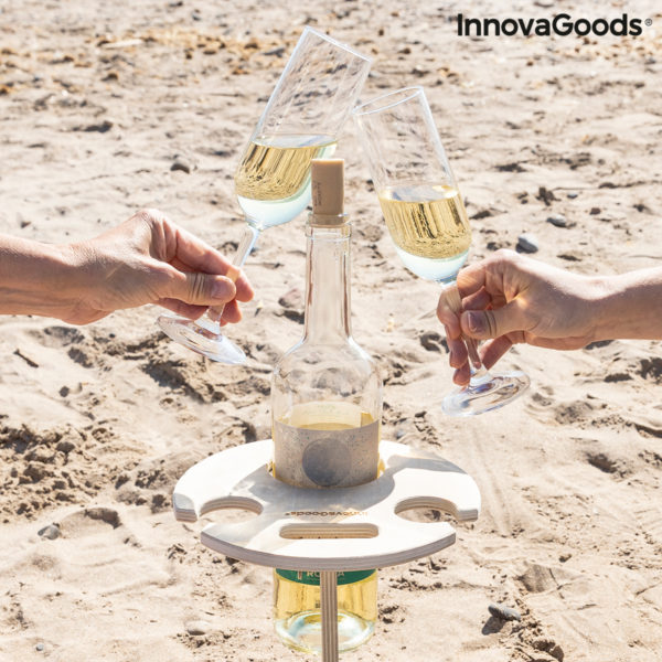 Vonkajší prenosný skladací stolík na víno Winnek InnovaGoods