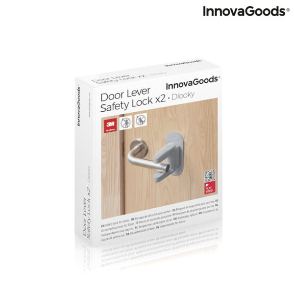 Bezpečnostný zámok na kľučku dverí Dlooky InnovaGoods 2 kusov