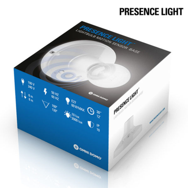 Objímka na Žiarovky s Pohybovým Snímačom Presence Light