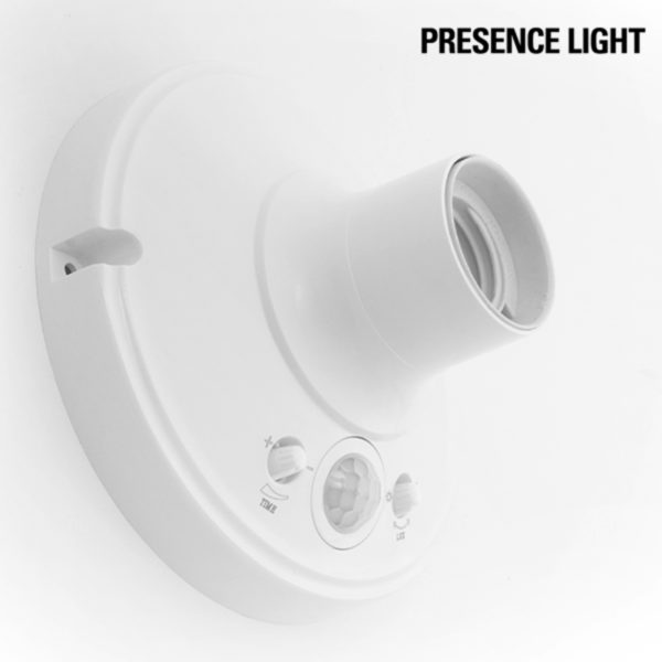 Objímka na Žiarovky s Pohybovým Snímačom Presence Light